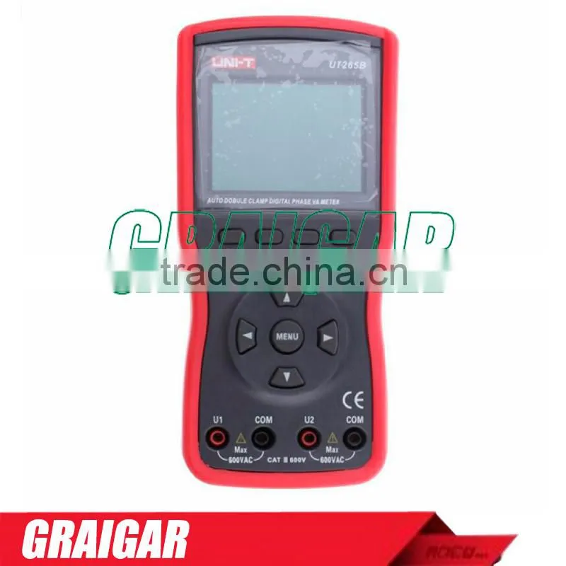 Intelligent Digital Double Clamp Phase Meter UNI-T UT265B Auto Range Multimeter AC Voltmeter Ammeter