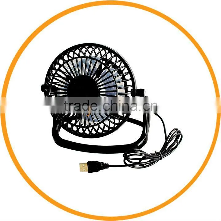 360 Degree Adjustable Laptop USB MiniI Cooling Fan with Switch Yellow from Dailyetech