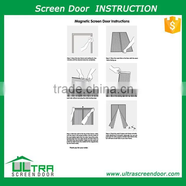 Magic insect fly screen door