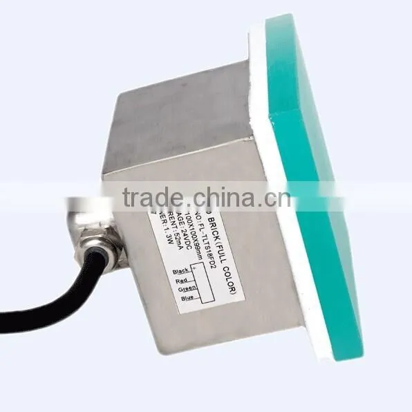 shenzhen 3 years warranty ip67 tough glass concrete outdoor led lighted floor tiles