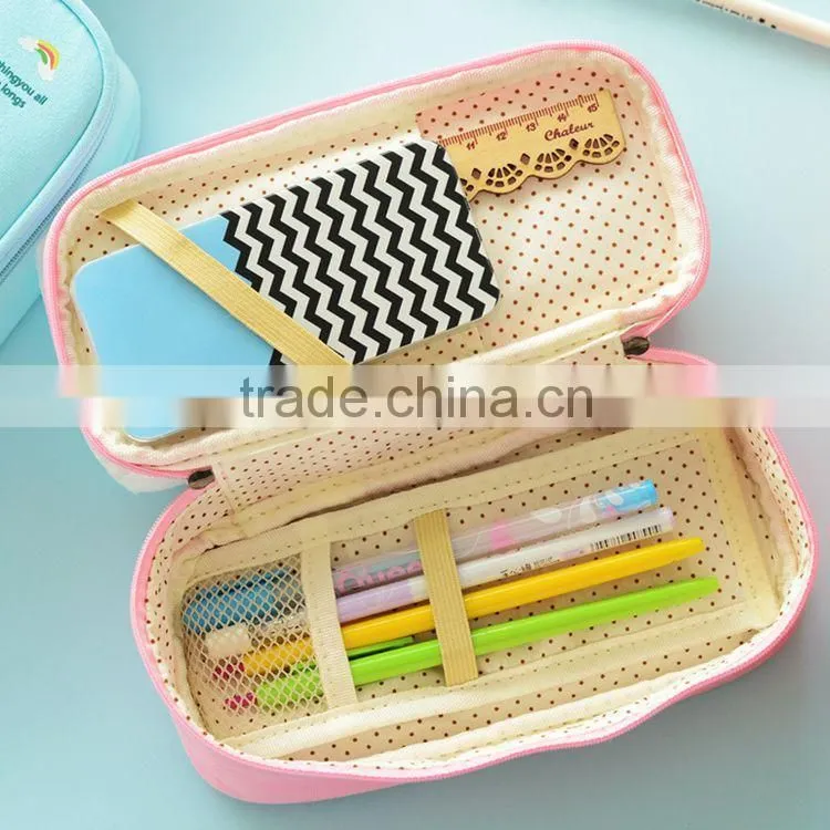wenzhou cangnan wholesale animal shaped pencil case with compartment for teenagers
