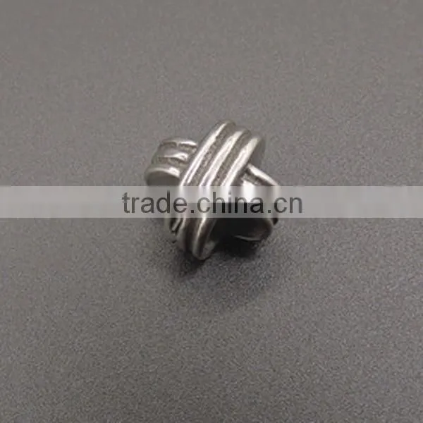 Best quality latest DIY stainless steel metal bead craft with silver vintage charm for jewelry making
