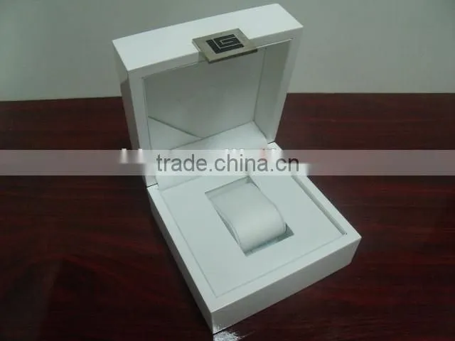 High-grade customized paint white watch boxes / wood watch box