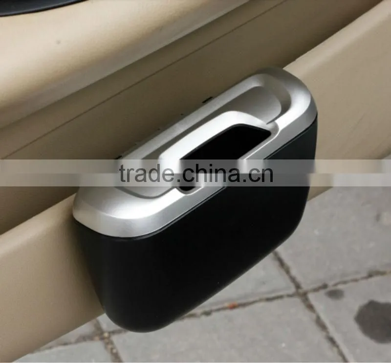 2014 hot selling all black waste bin for cars (FH-AB001)