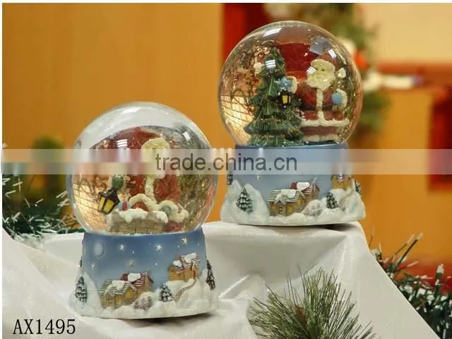 Resin Christmas Craft, Santa Claus Resin Christmas Craft, Snow Globe Resin Christmas Craft
