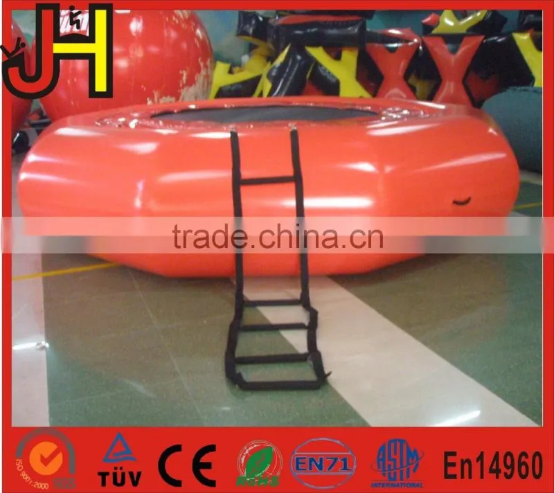 Customized water toys for the lake, popular inflatable aquatic trampoline, inflatable commercial water park toys