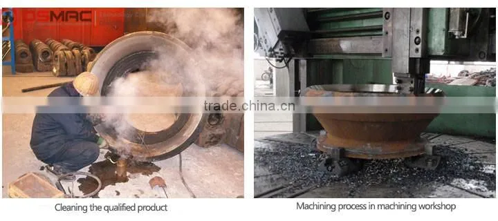 Terex spare parts- cone crusher concave, cone crusher spare parts with longer serve life (from OEM manufacture)