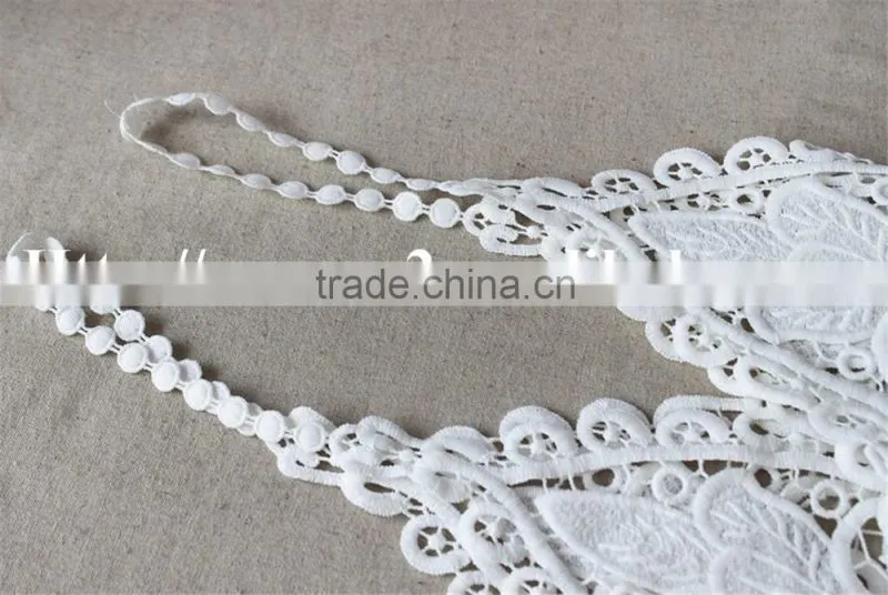 high quality big lily flower pattern polyester kintted embroidery vest for wholesale