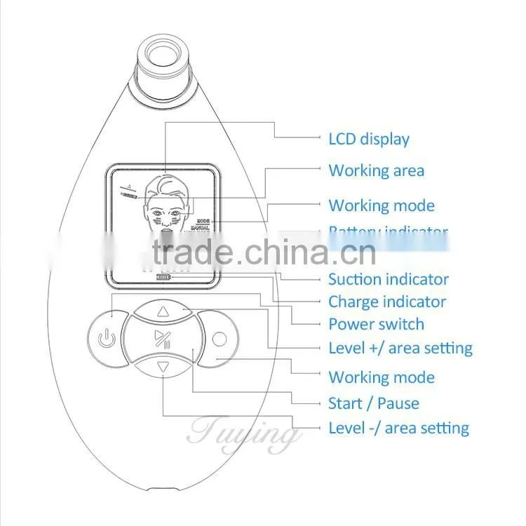 6 in 1 popular crystal diamond microdermabrasion machine for sale