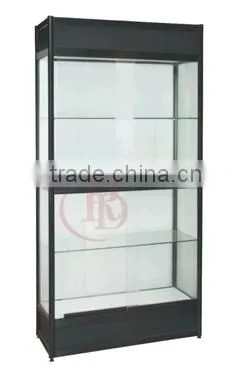 AD-10 wooden shoe cabinet glass shoe rack display
