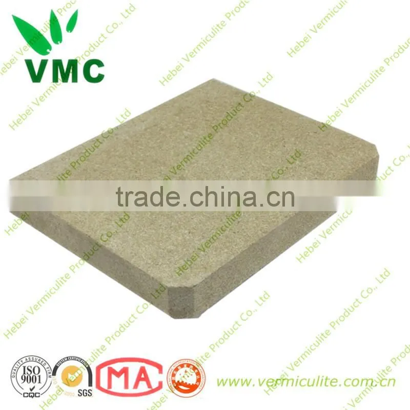 Lightweight Fireproof Material Vermiculite Fireplace Board for Industry