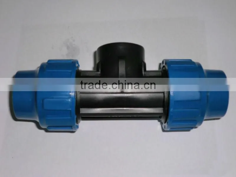 High Quality PP Plastic Water Fittings Tee
