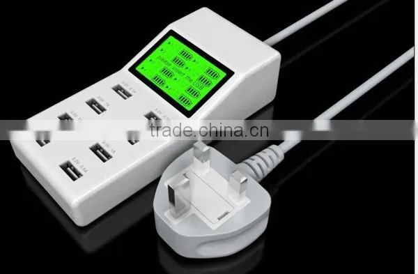 8 Multi-Port USB Charging Station Wall Travel Charger USB Socketet
