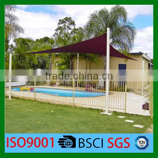 100% new HDPE with UV packing lot sun shade sail