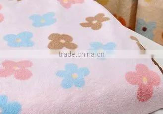 100% polyester flower coral fleece blanket with high quality and good price