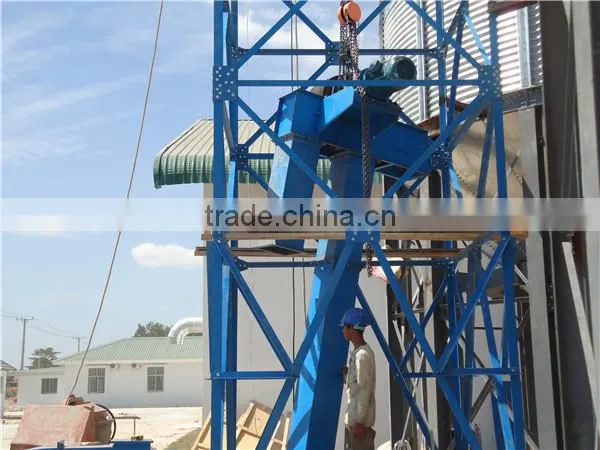USED BUCKET ELEVATOR WITH HDPE BUCKETS SALES