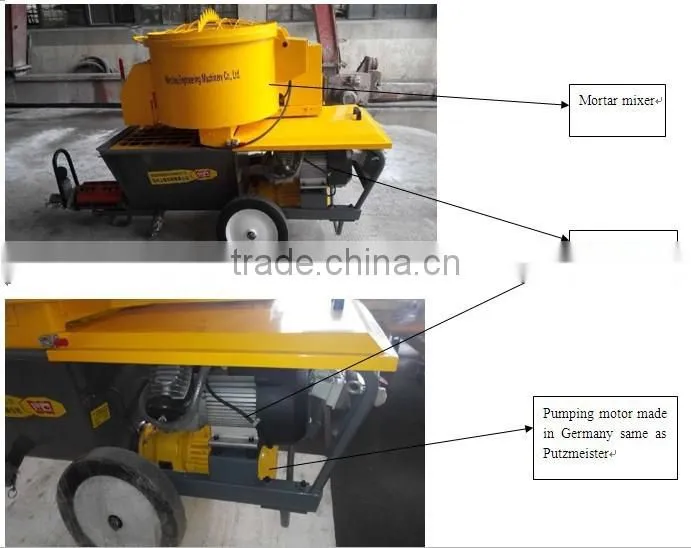 Max plaster height 30m JP70-L plastering machine for sale