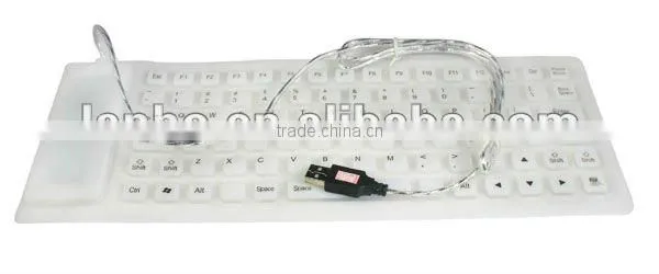 Soft USB roll-up Flexible Silicone Keyboard For PC Laptop Fashionable Gift