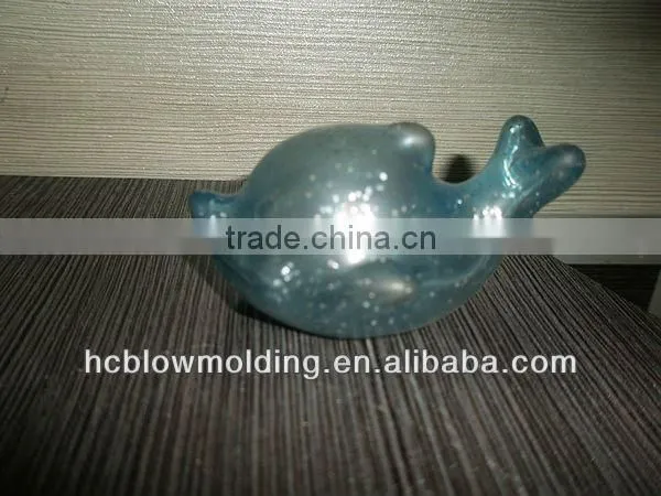 OEM blow molding plastic dolphin toy plastic HDPE Dolphin Bath toy for kids