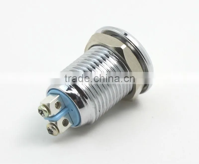 12mm metal 24 volt led indicator lights GQ12CS-D