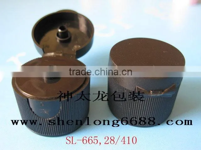 28/410 cosmetic cap plastic flip top cap