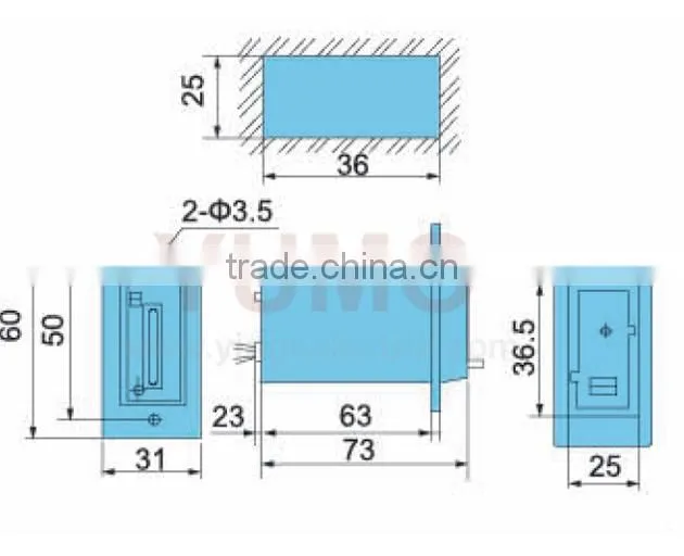 CSK4-YKW 4 digit with zero clearing Electromagnetic counter electronic counter waterproof