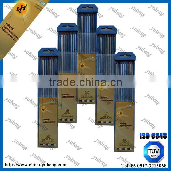 China Wholesale prices 150mm/ 175mm 10pcs red tip thoriated tungsten electrode