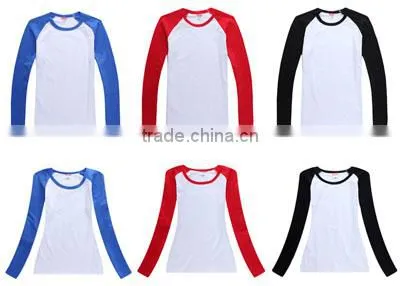 Long Sleeve Thick Sublimation t shirt Design Wholesale Blank Maternity t shirts