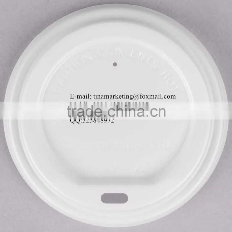 EcoChoice 10-20 oz. White Compostable and Biodegradable Paper Hot Cup Lid