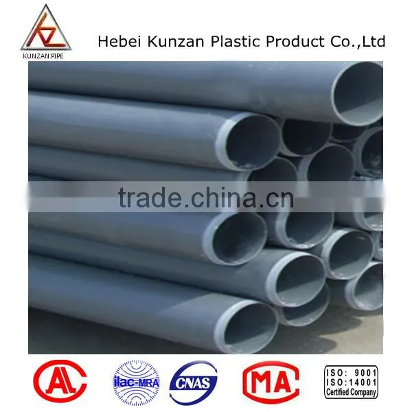 Grey 4 inch pvc drainage pipe manufacturer cheapest price $0.89 per meter