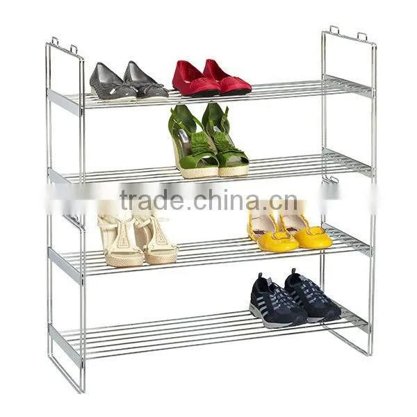 Easy to Assemble Sketable Metal Wire Shoe Rack