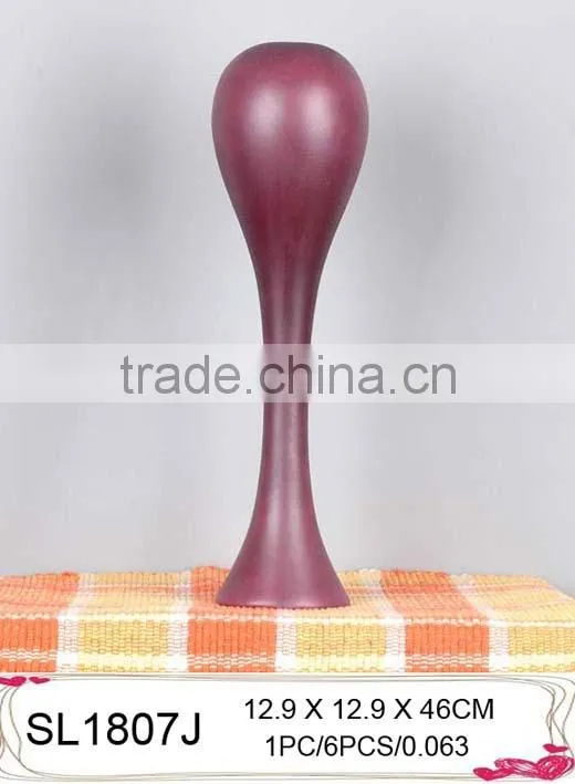 2015 fashion design fiberglass paint tall flower vase for sale