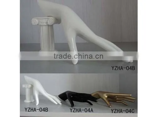 Fashion colorful modeling fiberglass hand mannequin for jewelry display