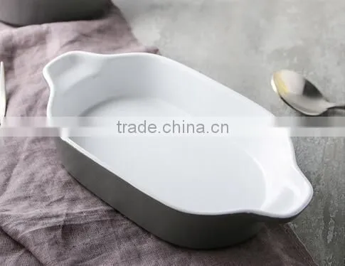 11'' Ceramic cake bakeware Pasta ceramic tray Cearamic fish tray Potato ceramic tray