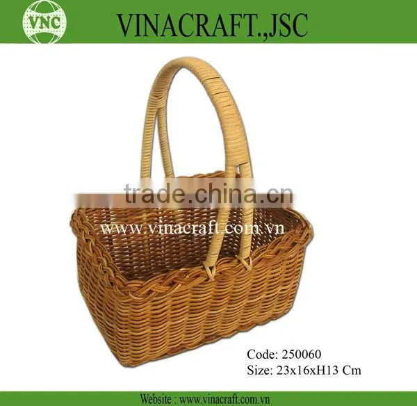 wholesale woven willow gift baskets with handle
