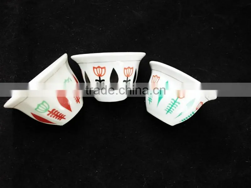 Traditional Ceramic Cawa Cup For Arabic Market