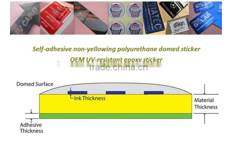 top quality environmental clear epoxy resin sticker,custom epoxy sticker, custom dome sticker