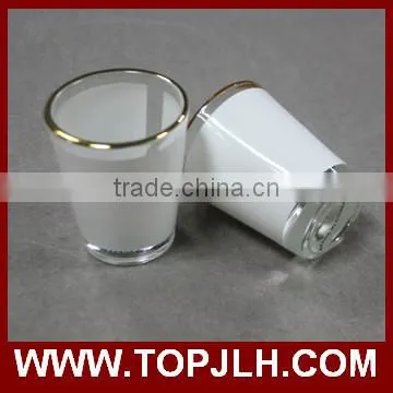Party favor heat press printed mini shot glass beer mug