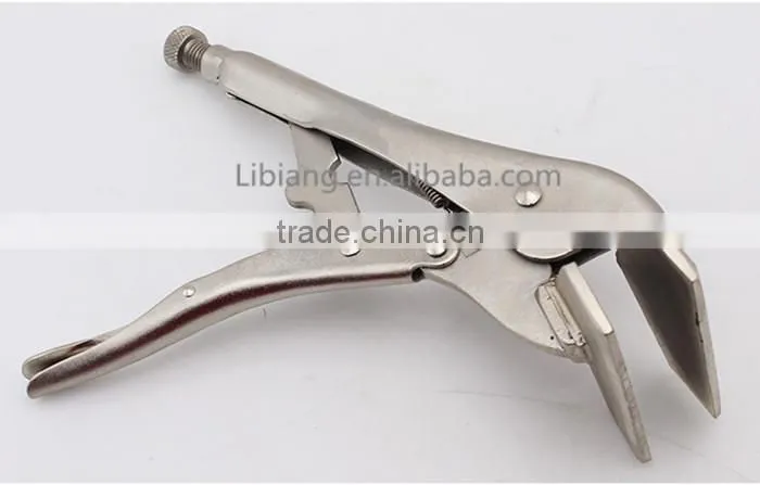 silver straight jaw Clamp Plier