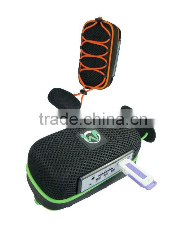 Workable with USB flash drive and memory cards Built-in-player speaker