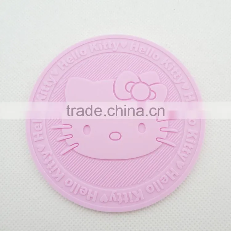 KT shaped silicone cup pad | cup coaster