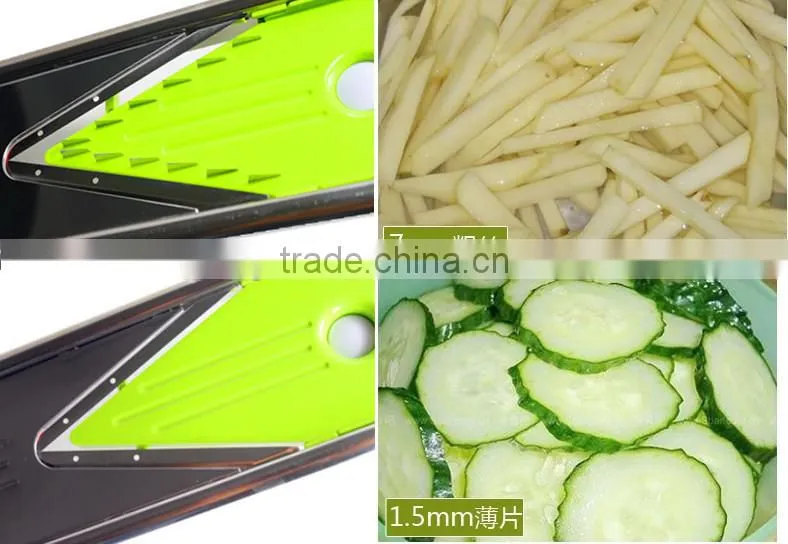 2017 The New Kitchen Stainless Steel V Blade Mandoline Slicer