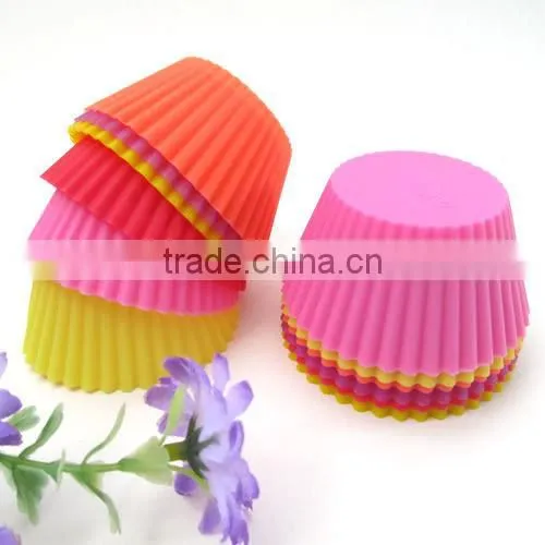 Silicone Cake Cupcake Mold Case Muffin Chocolate Cookie Baking Mould