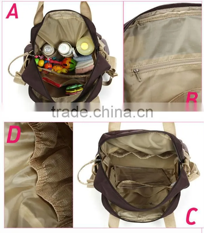 Large Capacity Pink Diaper Backpack