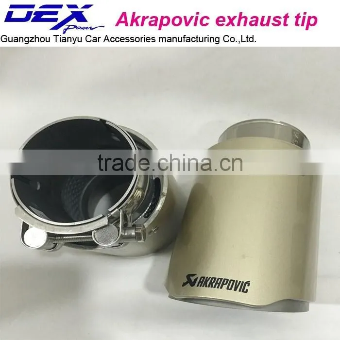 Akrapovic stainless steel exhaust tips