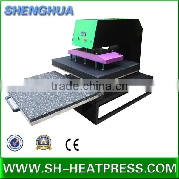 CE high quality pneumatic heat press machine with only one press bed