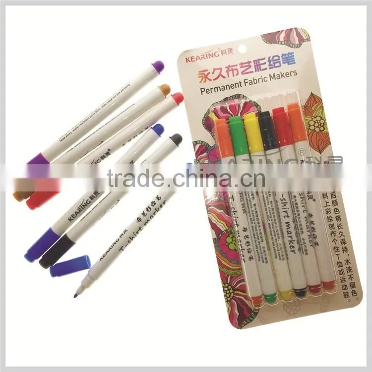 individual package12 pcs/set 1.0mm Nibs Fancy Waterproof Fabric Permanent Marker Pen#FM112