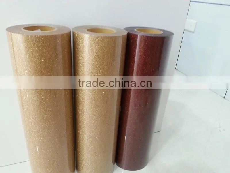 Easy cut glitter vinyl hea transfer wholesale