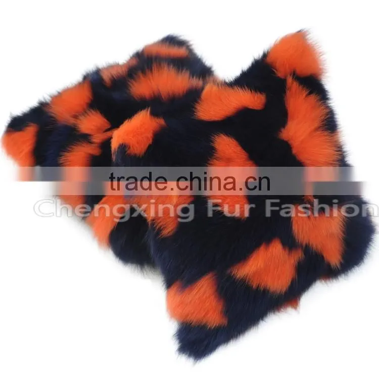 CX-D-55 Home Decoration Pillow Patchwork Real Fox Fur Cushion & Pillow Cover