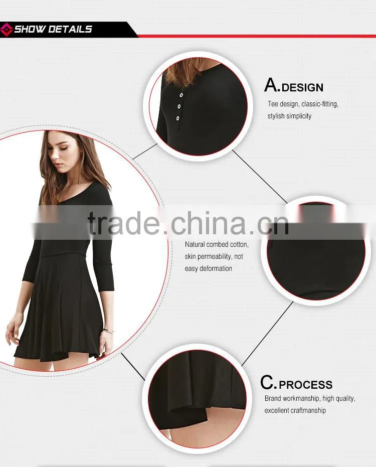 2015 Fashion Ladies Long Black Maxi Dress Sleeves Mermaid Evening Dress